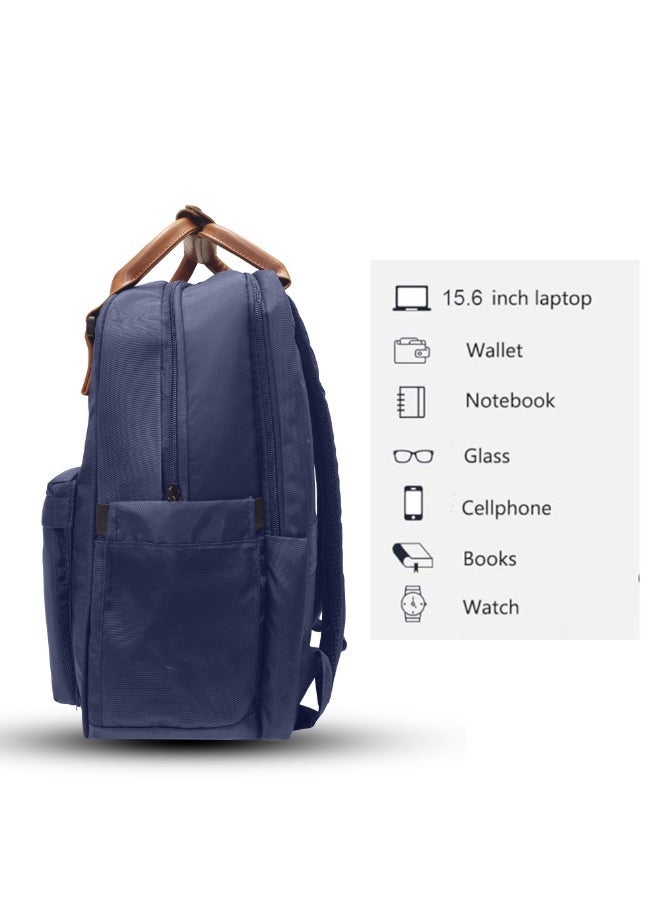 تراك حقيبة ظهر + جراب TRACK GRIP - أزرق | حقيبة ظهر للكمبيوتر المحمول للعمل والسفر | حقيبة ظهر خفيفة الوزن ومتينة مع مساحة تخزين منظمة | أحزمة كتف مريحة | مجموعة حقائب حمل يومية - Image 4