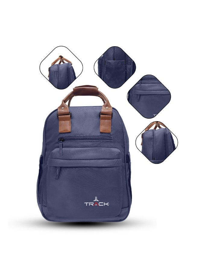 تراك حقيبة ظهر + جراب TRACK GRIP - أزرق | حقيبة ظهر للكمبيوتر المحمول للعمل والسفر | حقيبة ظهر خفيفة الوزن ومتينة مع مساحة تخزين منظمة | أحزمة كتف مريحة | مجموعة حقائب حمل يومية - Image 2