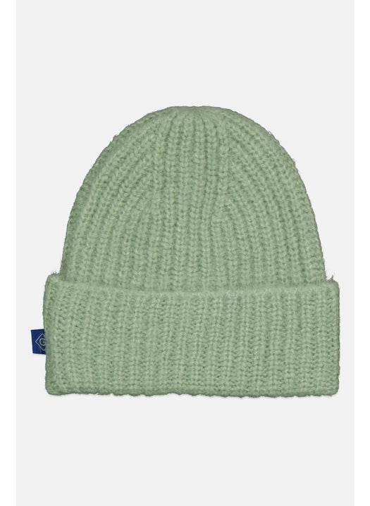 Men Knitted Beanie Hat, Sage Green