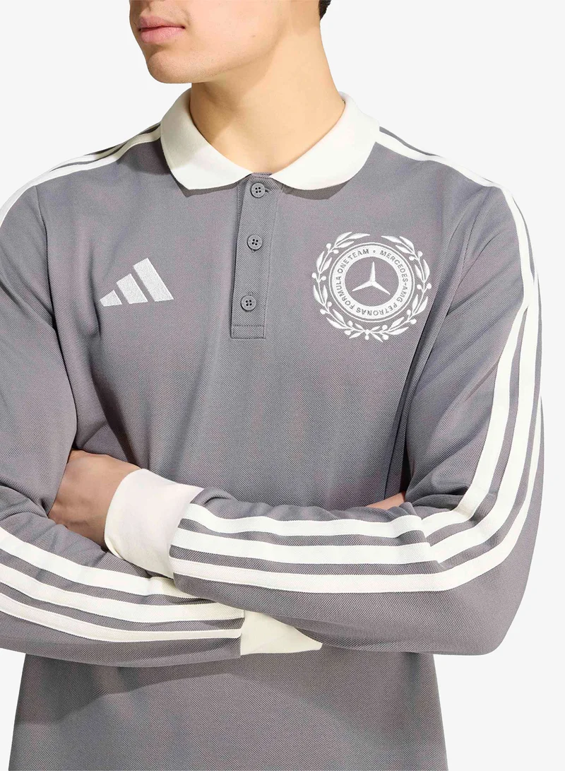 Adidas GRANIT/OWHITE Mercedes Silver Arrows Icon Polo for Men | Best Price UAE