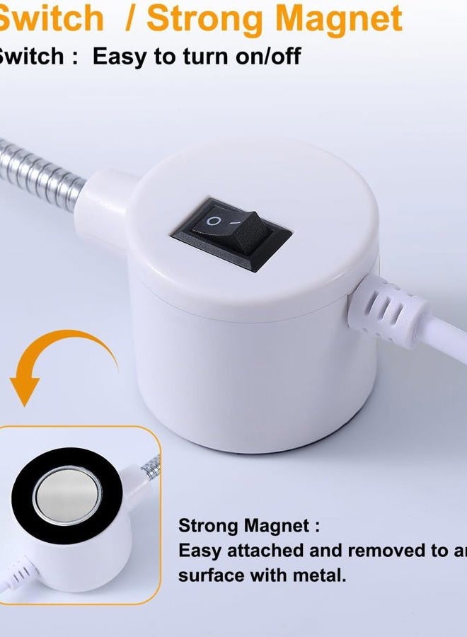 Weftnom 30 LED Sewing Machine Light, Portable Flexible Gooseneck Work Light with Magnetic Mount for Janome, Singer, Brother, Drill Presses, Desks, Crafts, Workbenches, and Lathes - Image 3