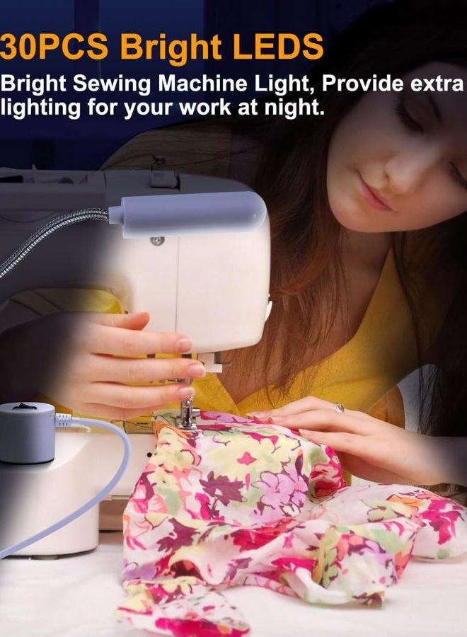 Weftnom 30 LED Sewing Machine Light, Portable Flexible Gooseneck Work Light with Magnetic Mount for Janome, Singer, Brother, Drill Presses, Desks, Crafts, Workbenches, and Lathes - Image 5