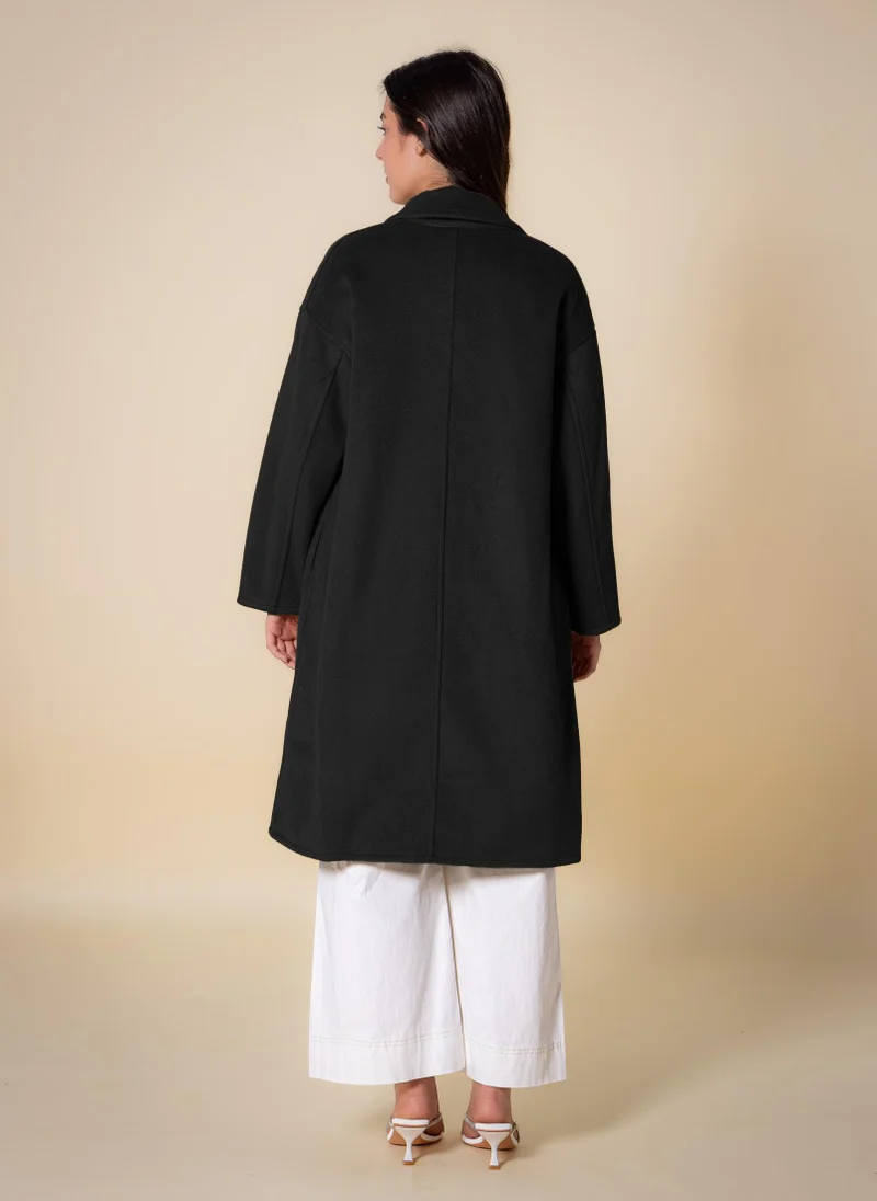 شايبس معطف مزدوج الصدر ناعم