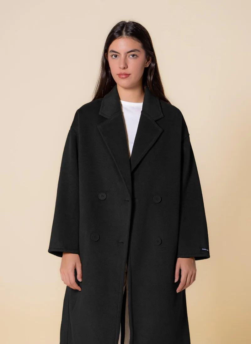 شايبس معطف مزدوج الصدر ناعم