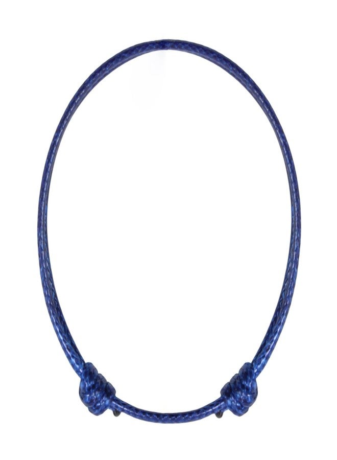Luck Strings Navy Blue Wax Nylon Cord Bracelet - Waterproof Adjustable Unisex String Bracelet for Men & Women, Nautical & Protection Jewelry, Confidence & Strength Symbol (Navy Blue, One Size) - Image 1