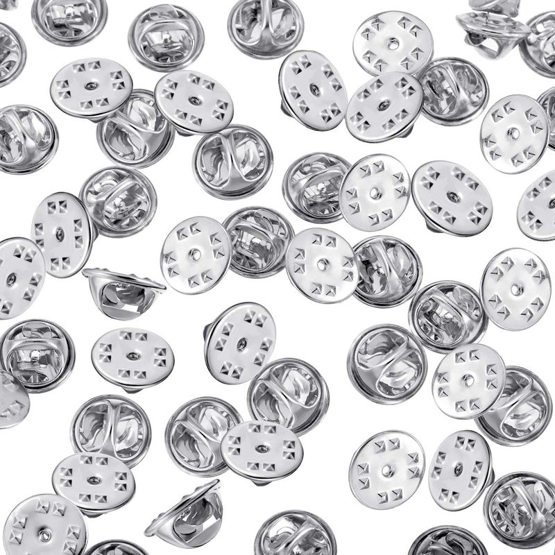 Mudder شارات دبابيس كلاش نحاسية بديلة (فضي، 50 قطعة) - Image 2