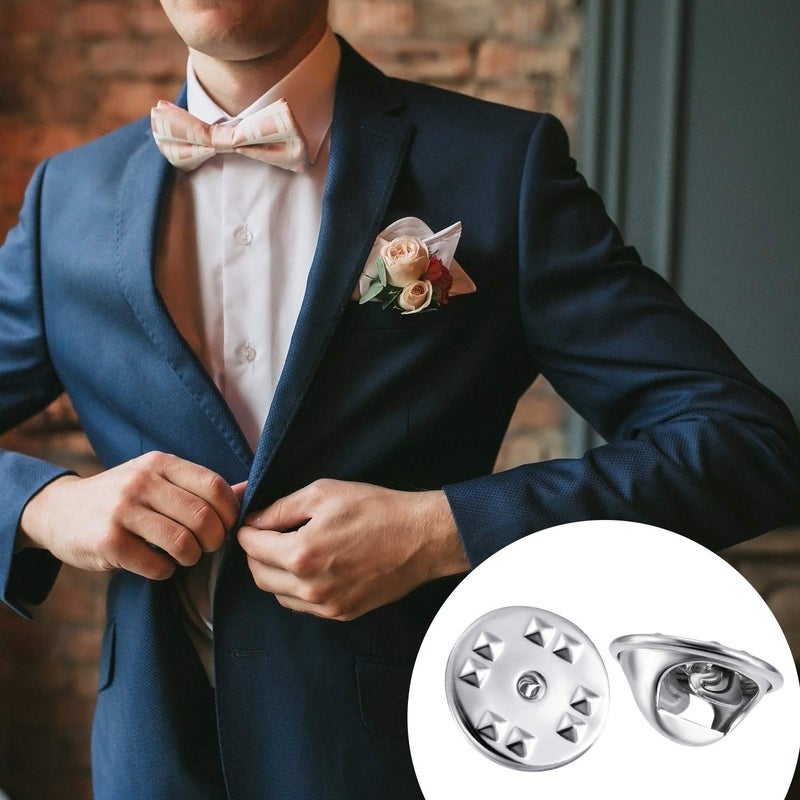 Mudder شارات دبابيس كلاش نحاسية بديلة (فضي، 50 قطعة) - Image 5