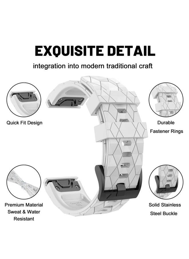 MYSNBKN - Compatible with Fenix 7 Band 22mm Width Soft Silicone Watch Strap for Fenix 5/ Fenix 5 Plus/Fenix 6/ Fenix 6 Pro/Fenix 7/Forerunner 935/Forerunner945/ Approach S60 Smartwatch - Image 1