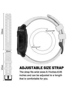 MYSNBKN Compatible with Fenix 7 Band 22mm Width Soft Silicone Watch Strap for Fenix 5/ Fenix 5 Plus/Fenix 6/ Fenix 6 Pro/Fenix 7/Forerunner 935/Forerunner945/ Approach S60 Smartwatch  - Image 2
