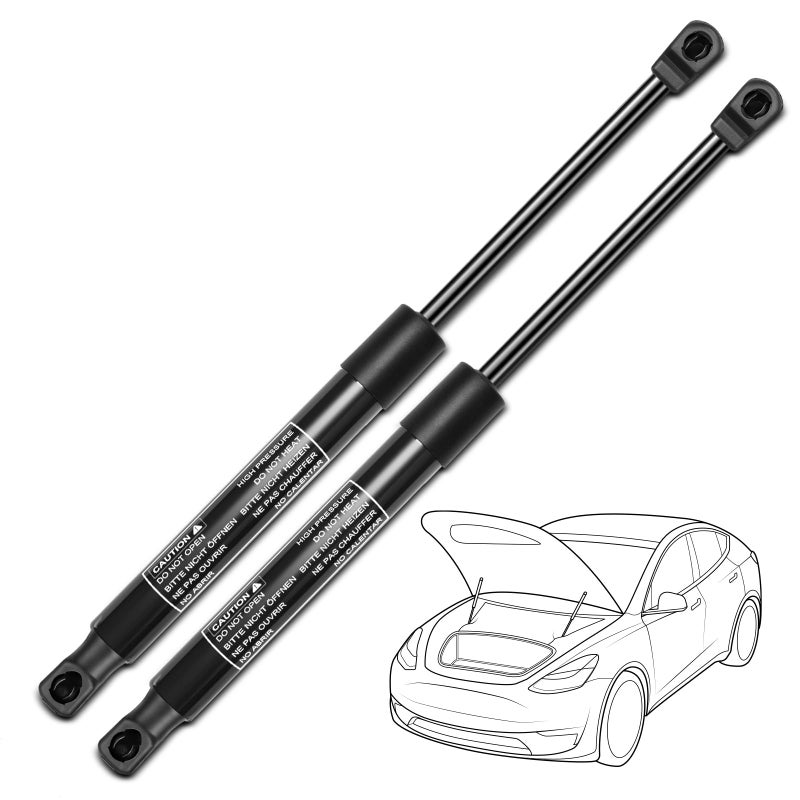 Set of 2 Front Hood Lift Supports Struts Gas Spring Replacement for 20152017 Hyundai Sonata Sedan