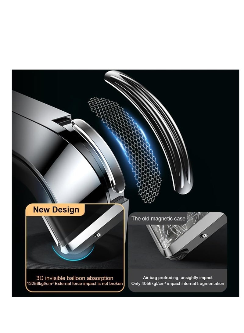 Case Compatible with OPPO Find X8 Pro Magnetic Body Metal Frame Double Sided Clear Tempered Glass Cover with Camera Protection - Image 4