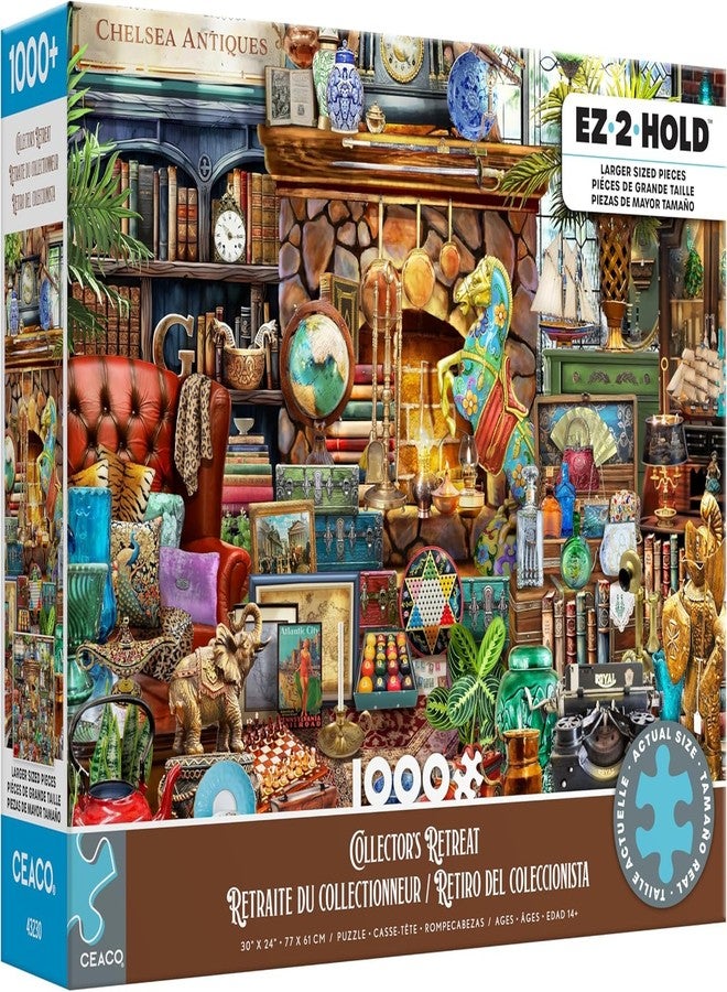 Ceaco - EZ2Hold - Collector's Retreat - 1000 Piece Jigsaw Puzzle for Adults - Challenging Puzzle Perfect for Game Nights - Finished Size is 30 x 24 - Image 1