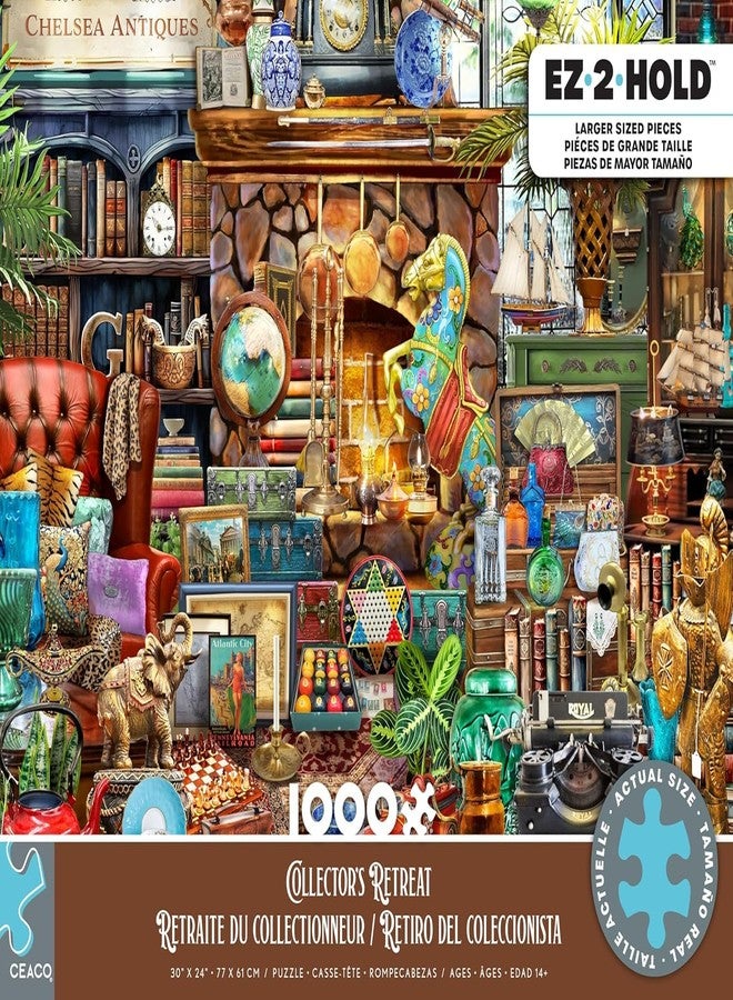 Ceaco - EZ2Hold - Collector's Retreat - 1000 Piece Jigsaw Puzzle for Adults - Challenging Puzzle Perfect for Game Nights - Finished Size is 30 x 24 - Image 3