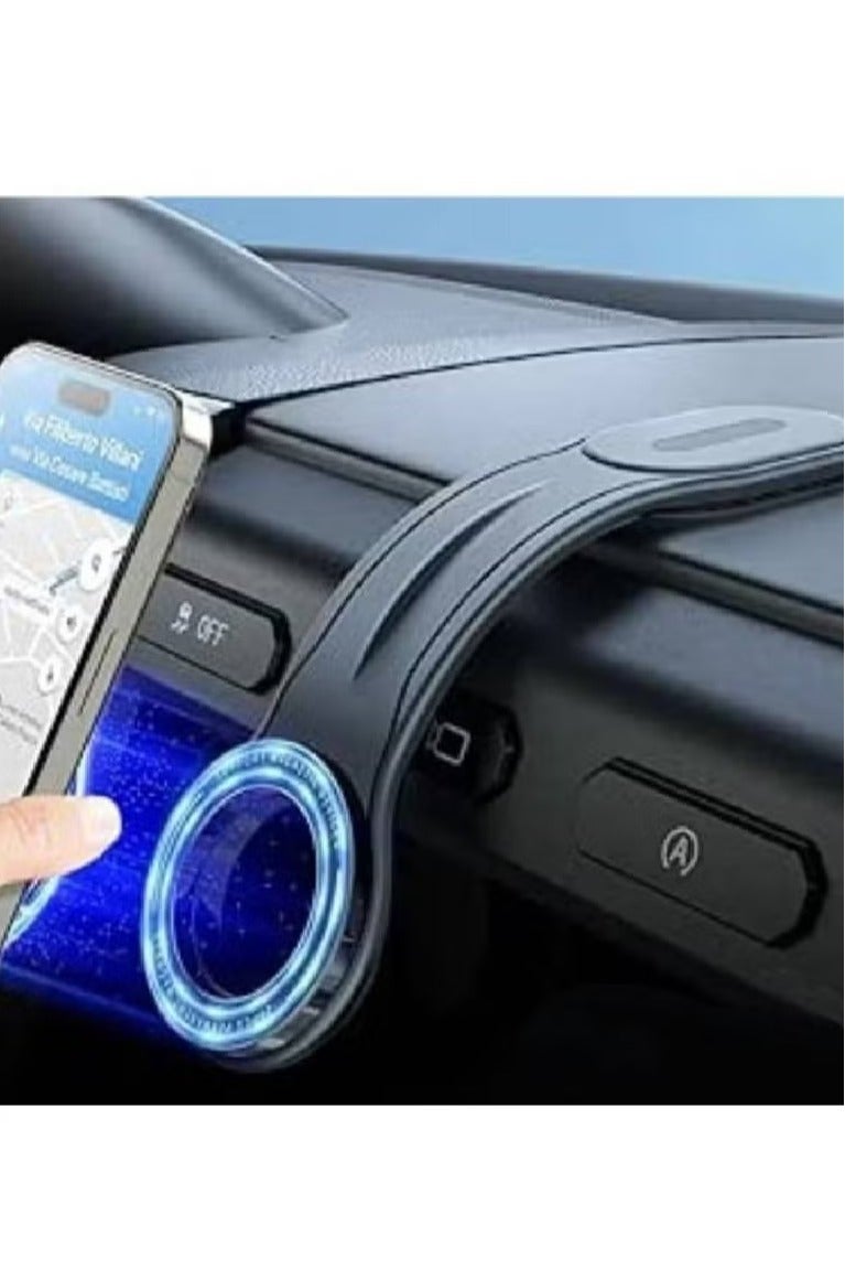 DUSALA Flat Car Phone Holder Sleek Stylish Design with Non Slip Grip for Secure Hands Free Smartphone Mounting - Image 1