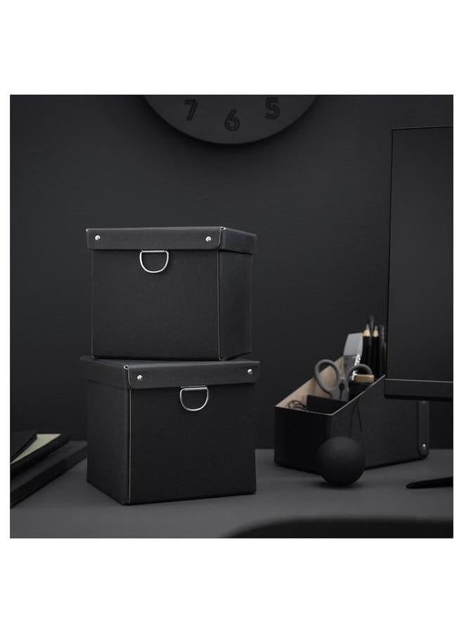 إيروريكس صندوق تخزين مع غطاء أسود 16.5X16.5X15 سم - Image 5