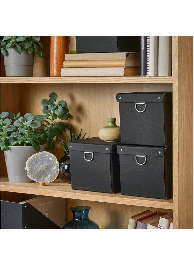 إيروريكس صندوق تخزين مع غطاء أسود 16.5X16.5X15 سم - Image 2