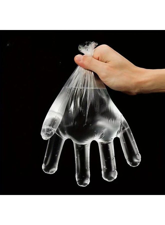 500 Pc Disposable PE Gloves Food Grade Transparent Hygienic Kitchen Supplies - Image 4