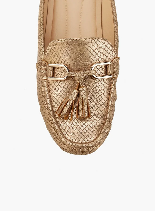 Flora Bella By Shoexpress Textured Mules with Tassels