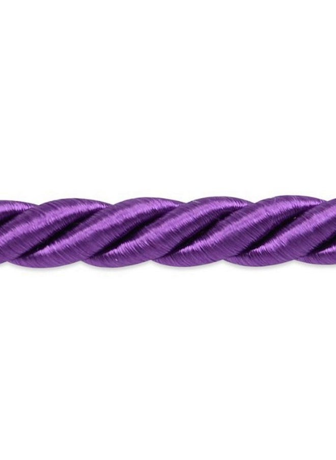 Expo International Trims By The Yard Savannah 3 8" Twisted Cord Trim Purple (5 Yard Cut)  - Image 1
