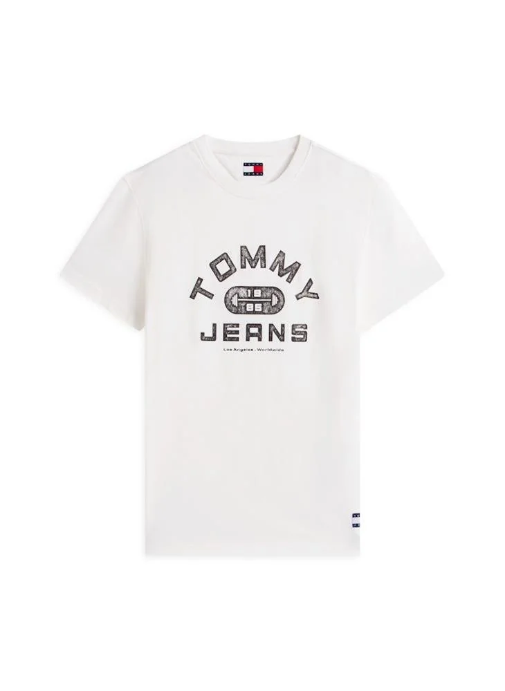 TOMMY JEANS  Graphic Crew Neck Jersey T-Shirt for Men | Best Price UAE