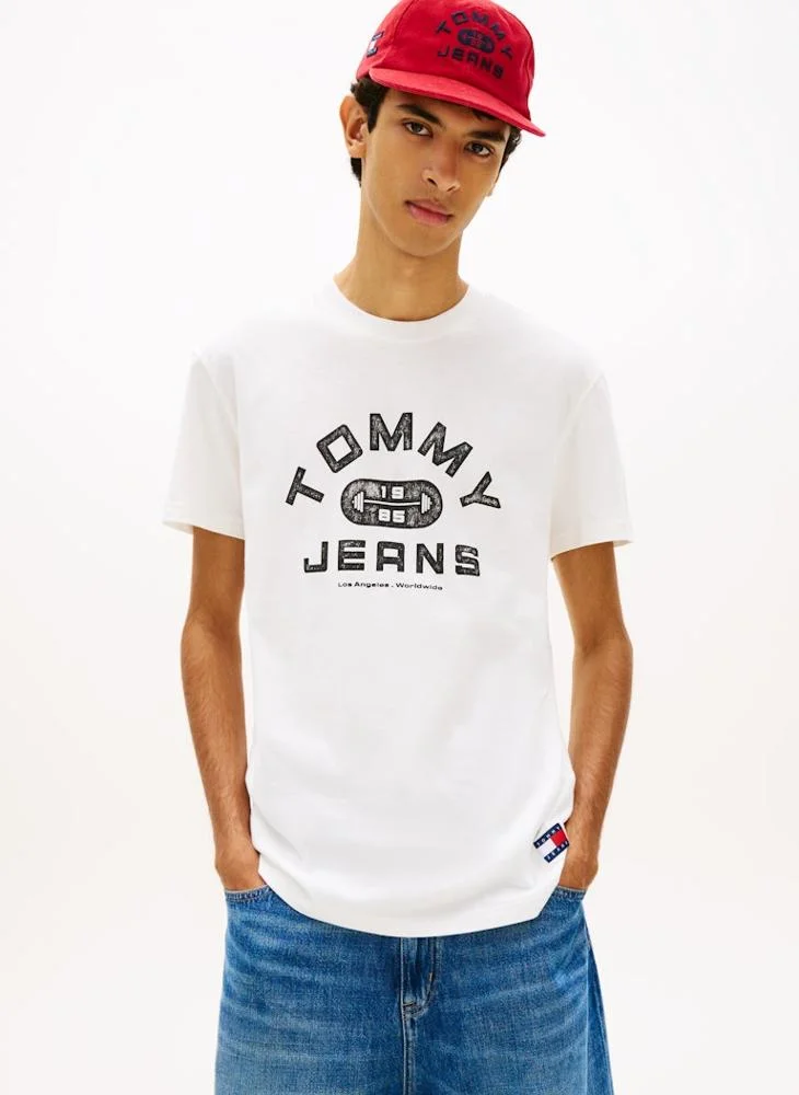 Graphic Crew Neck Jersey T-Shirt