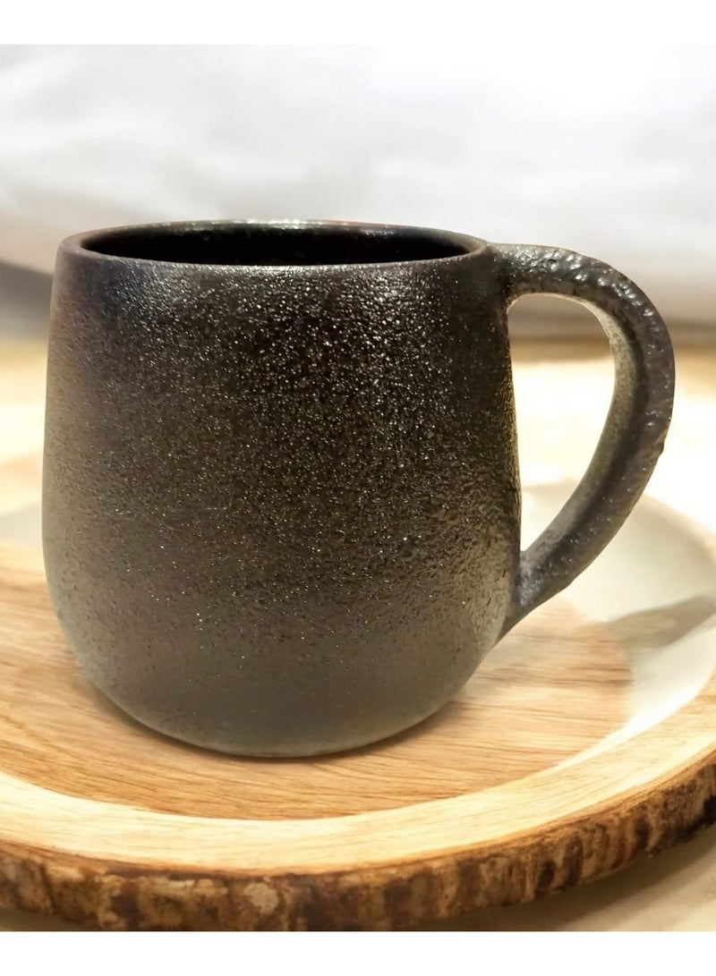 color zone pottery 300ml ceramic mug, microwave safe  - Image 1
