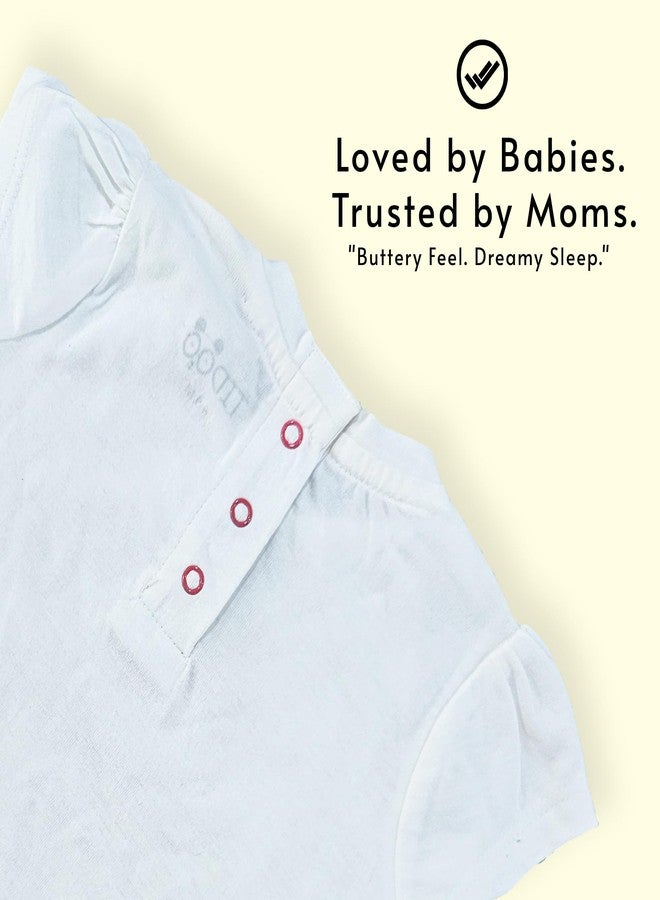 TIDOO Baby Girl Cotton Top White Tee Its a Girl Printed Design for Infants and Toddlers_12_18M_White - Image 4