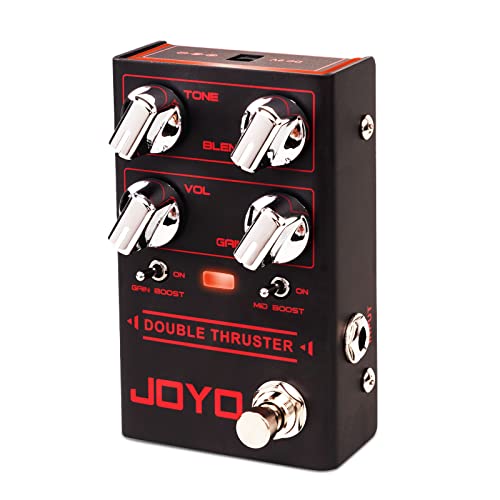 JOYO Bass Guitar Pedals High Gain Overdrive Effect Pedal with Independent Mid Frequency and Gain Boost for Bassist Electric Guitar Bass (DOUBLE THRUSTER R-28) - Image 1