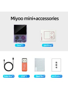 Miyoo Miyoo Mini Plus+ Portable GBA Game PS1 Handheld Game Console (Purple 32G)  - Image 3