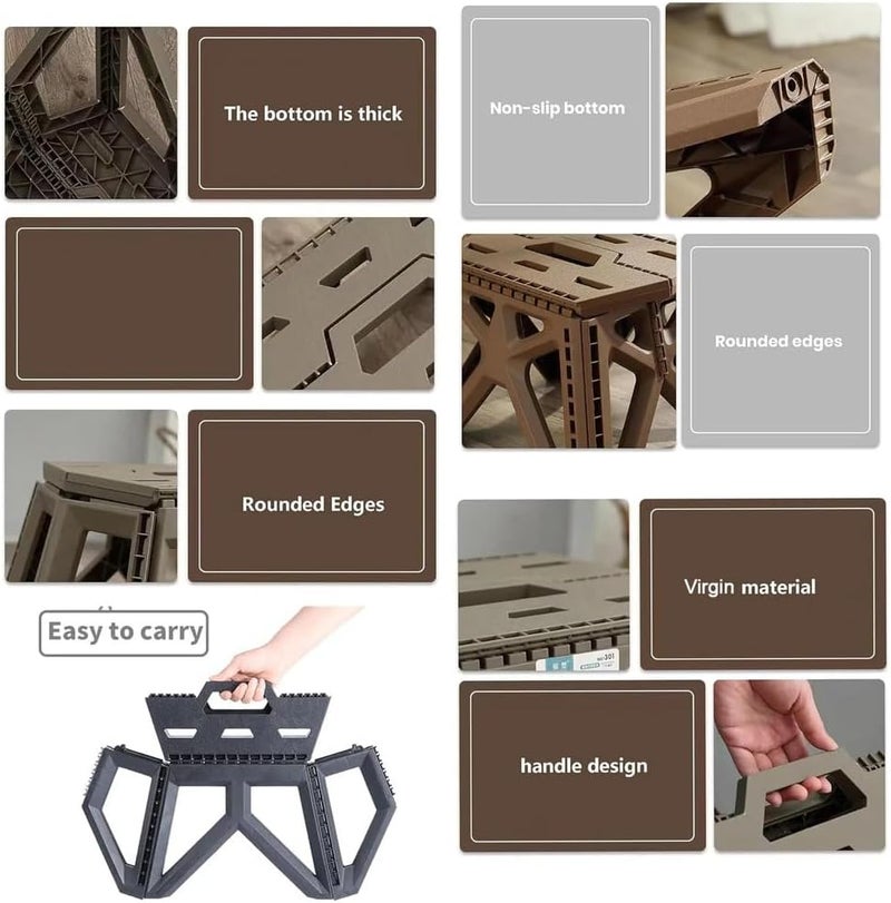 Supermom Folding Stool 18 Inch – Foldable Step Stool with Non-Slip Surface, Holds Up to 95Kg, Portable & Durable for Kitchen, Bathroom, Garden, Bedroom, Adults Use & Safe Enough for Kids (Pack of 1) - Image 5