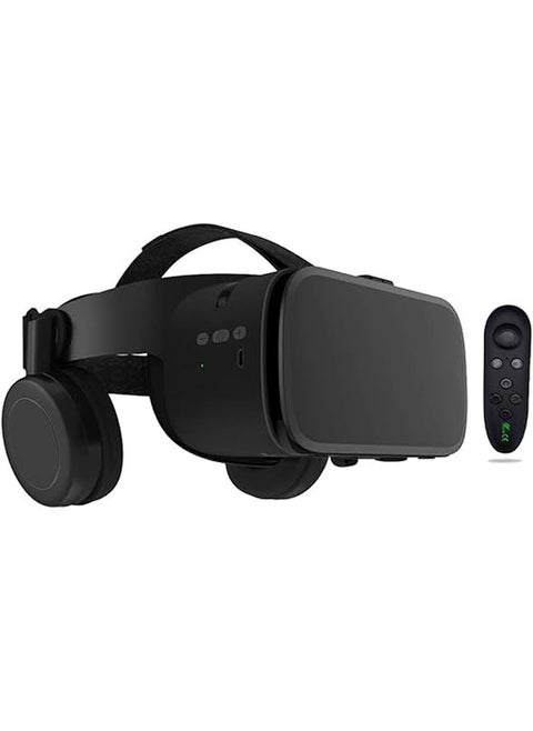 نظارات واقع افتراضي للهواتف المحمولة، سماعة VR بلوتوث لأجهزة iPhone/Samsung، نظارات واقع افتراضي ثلاثية الأبعاد مع جهاز تحكم عن بُعد لاسلكي، نظارات VR للأفلام والألعاب للهواتف بنظام Android/iOS.