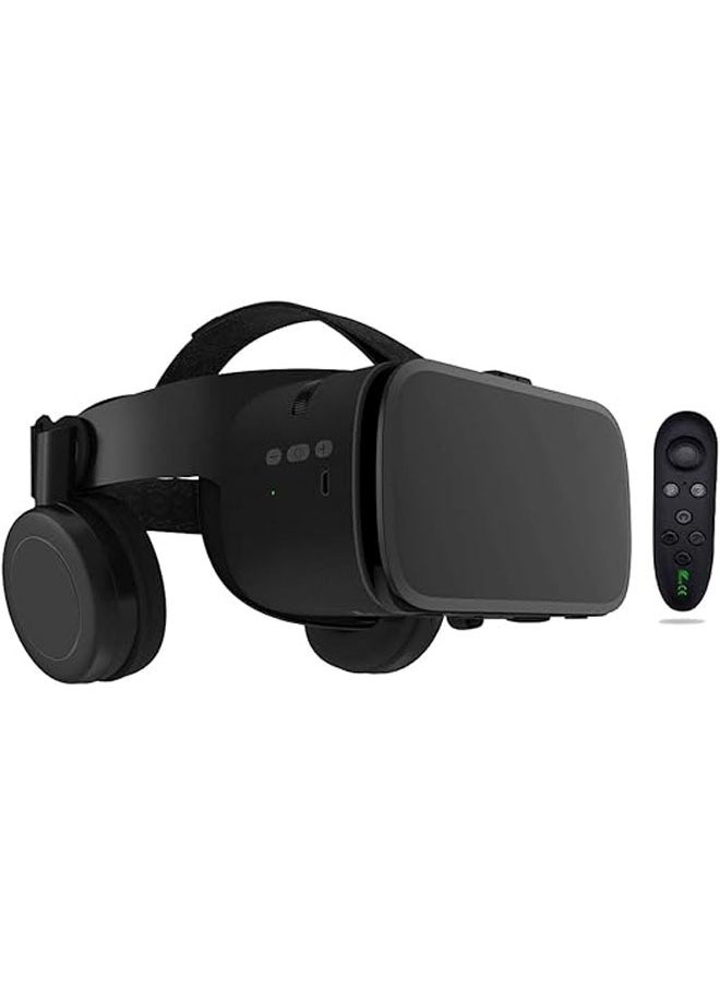 نظارات واقع افتراضي للهواتف المحمولة، سماعة VR بلوتوث لأجهزة iPhone/Samsung، نظارات واقع افتراضي ثلاثية الأبعاد مع جهاز تحكم عن بُعد لاسلكي، نظارات VR للأفلام والألعاب للهواتف بنظام Android/iOS.