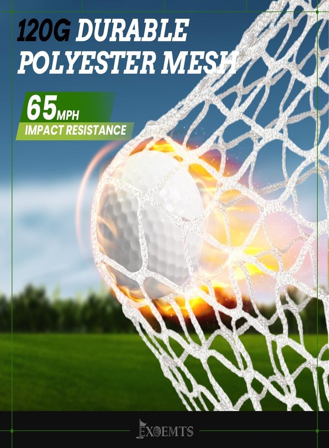 EXOEMTS Golf Net 10x7FT with Tri-Turf Mat, Ball, Target & Bag, All-in-One Golf Practice Hitting Net for Backyard Driving, Chipping & Swing, Indoor Outdoor Training Aid, Gift for Men Dad Him Golfer - Image 2