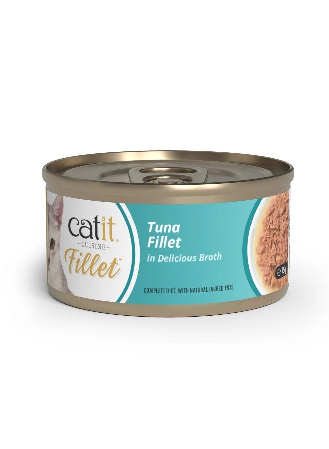 كاتيت Catit Cuisine Tuna Fillet Variety Pack, Wet Cat Food for Adult Cats 1x75g - Image 2