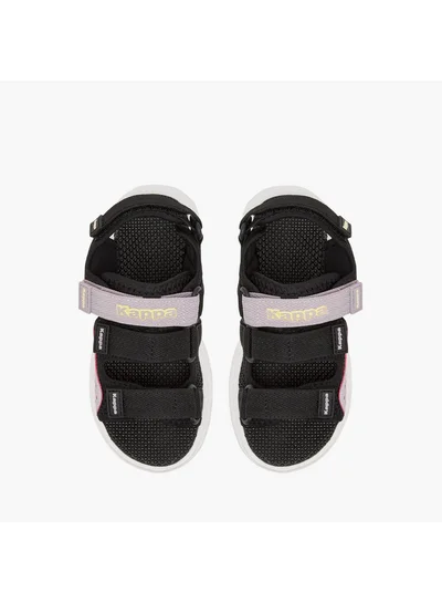 Kappa Girls' Logo Detail Floaters with Hook and Loop Closure