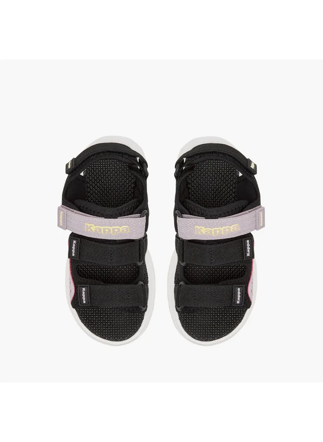 Kappa Girls' Logo Detail Floaters with Hook and Loop Closure