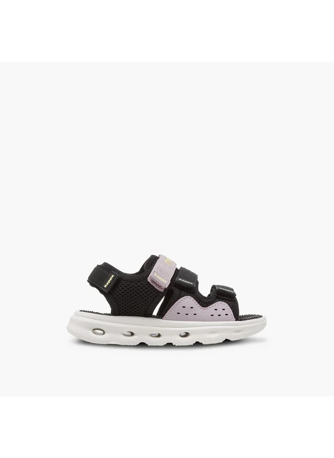 Kappa Girls' Logo Detail Floaters with Hook and Loop Closure