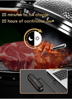 INKBIRD INKBIRD Wireless Bluetooth BBQ Thermometer 2-in-1 Truly Wireless Meat Thermometer INT-11P-B 91m/300ft App Control with Smart Temperature Alarms Ideal for Cooking Oven Grill  - Image 5