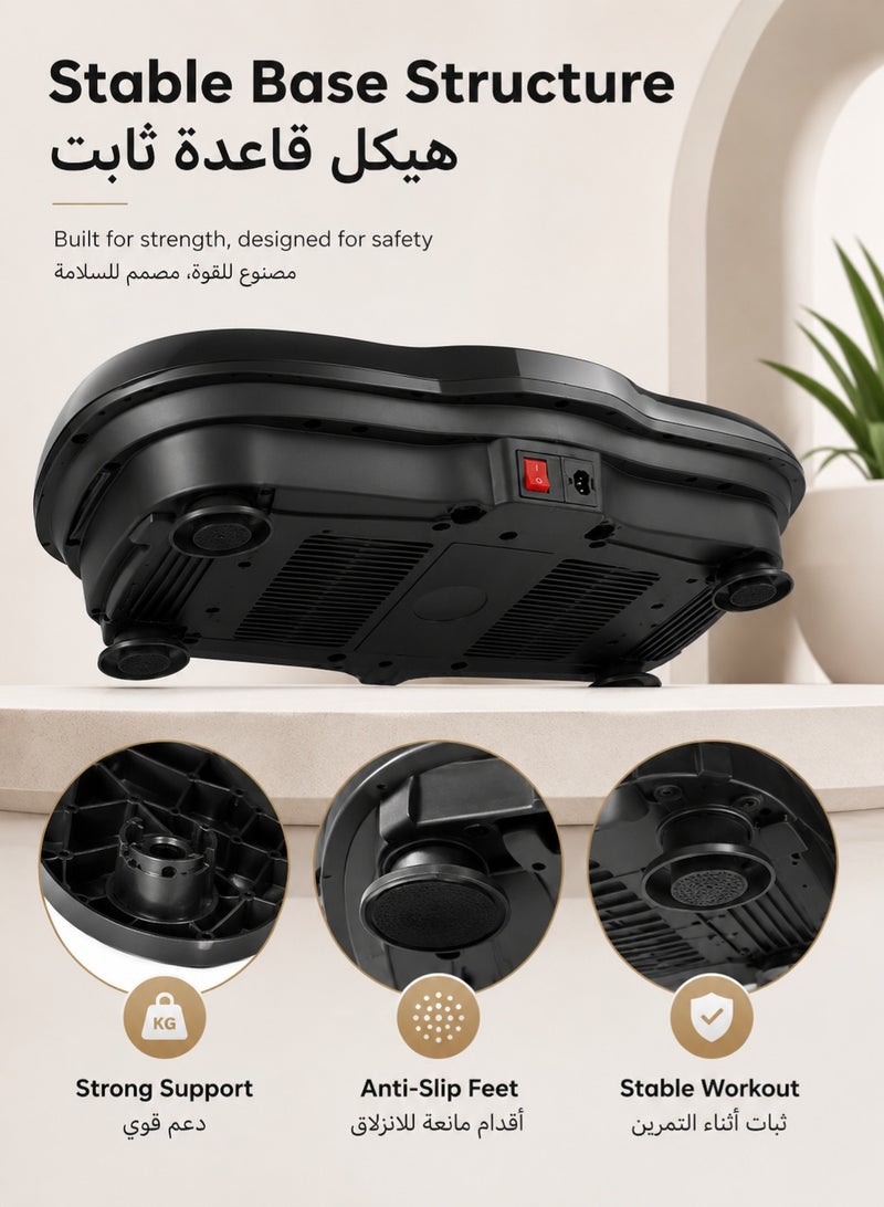 RUIYADA Oscillating Vibration Plate Exercise Machine, Full Body Shaker Workout Platform Featuring Lymphatic Drainage Massage, Vibrating Fitness Board for Weight Loss and Fat Burning, Perfect Home Gym Gear for Both Women and Men – Helps Tone Muscles and Reduce Cellulite with Shaking MotionOscillating Vibration Plate Exercise Machine, Full Body Shaker Workout Platform Featuring Lymphatic Drainage Massage, Vibrating Fitness Board for Weight Loss and Fat Burning, Perfect Home Gym Gear for Both Women and Men – Helps Tone Muscles and Reduce Cellulite with Shaking Motion - Image 4