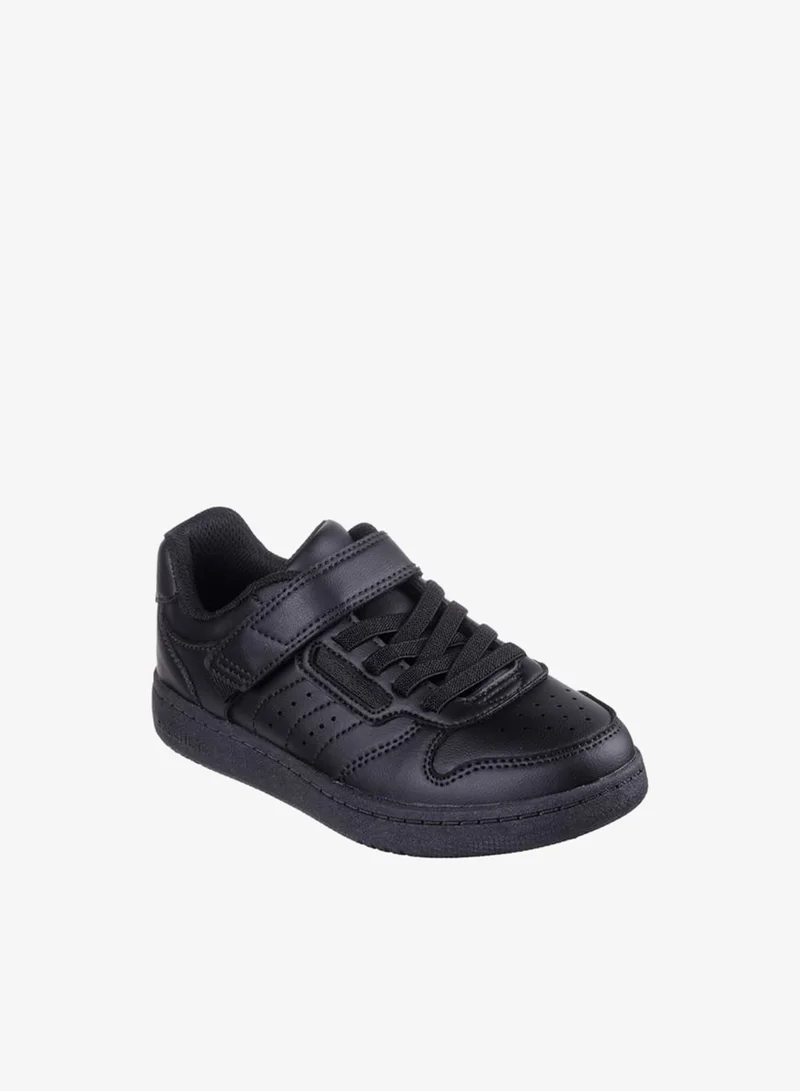 SKECHERS Boys Monotone Sneakers With Hook And Loop Closure - Quick Street