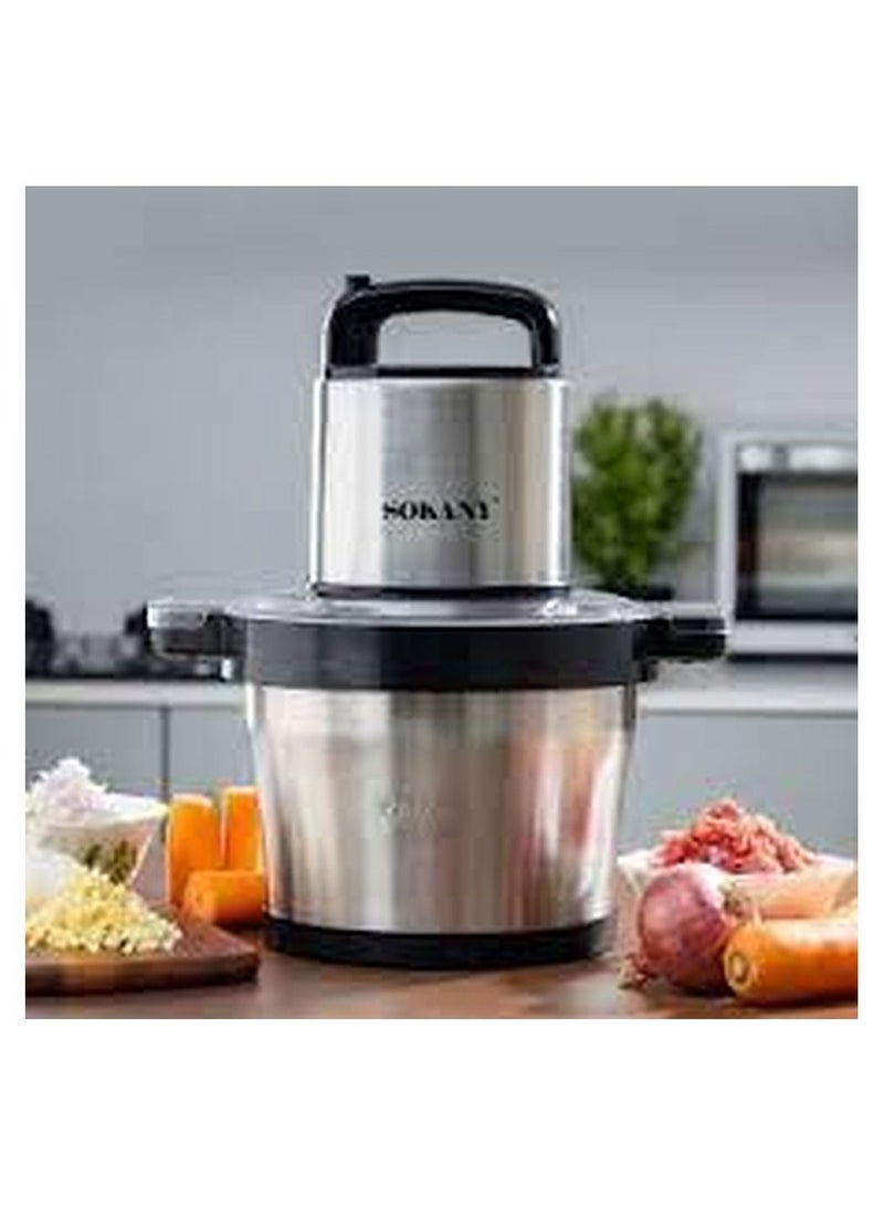 sokany Meat and Vegetables Chopper and Grinder from stainless steel 6.5L - 1500 Watt sk-ym-7033N - Image 1
