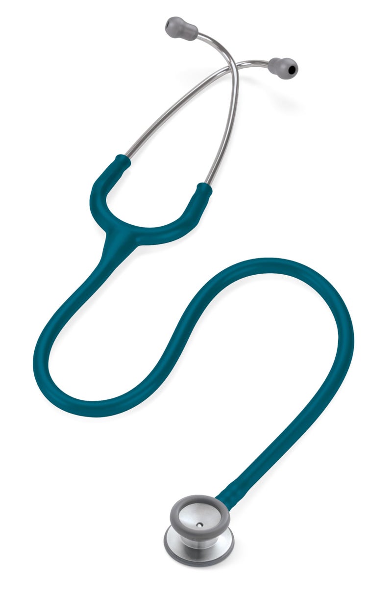 3M Littmann ستيثوسكوب 3M ليتمان كلاسيك II للأطفال، 2119، قطعة صدر من الفولاذ المقاوم للصدأ، أنبوب بطول 28" باللون الكاريبي الأزرق - Image 3