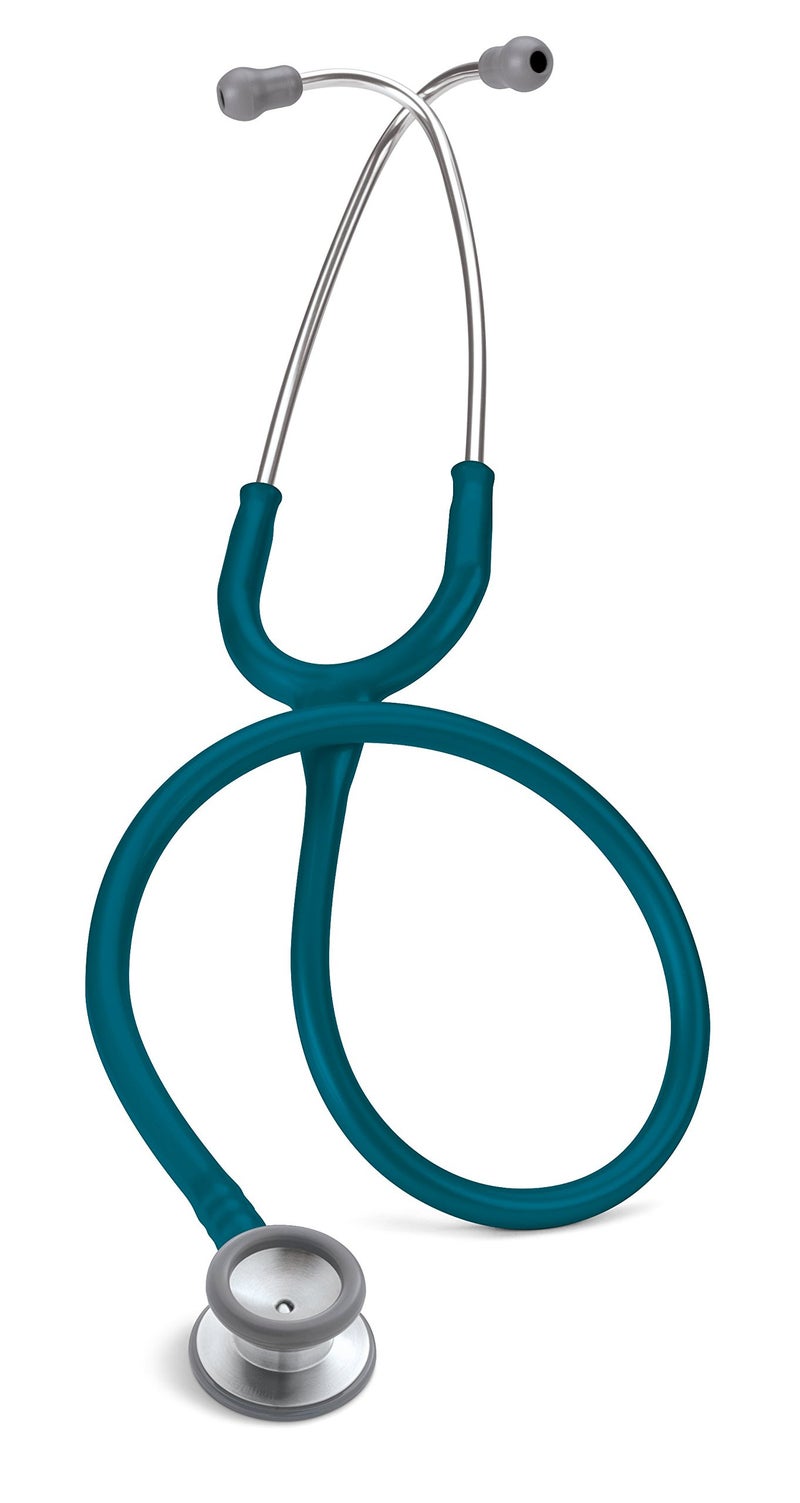 3M Littmann ستيثوسكوب 3M ليتمان كلاسيك II للأطفال، 2119، قطعة صدر من الفولاذ المقاوم للصدأ، أنبوب بطول 28" باللون الكاريبي الأزرق - Image 1