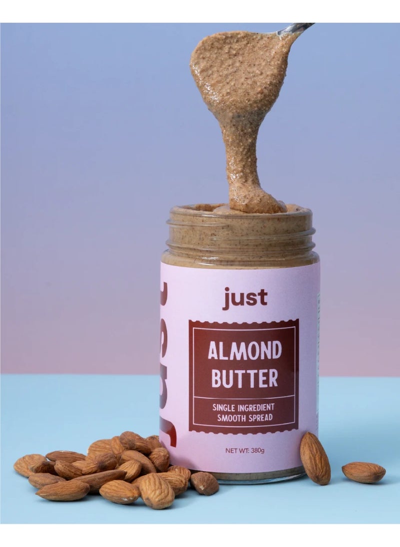 جست Just Snacks - زبدة لوز نقية 100% - مكون واحد، قوام مقرمش - 380 جم - Image 4