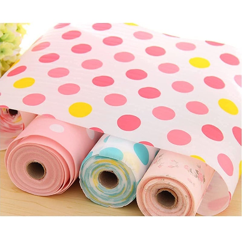 MSA MSA Plastic Non Slip Kitchen Drawer MatShelf Sheet Printed CabinetWardrobe Moisture Pad Table 30 300 cm Liners Sheets Multicolor Household Waterproof NonSlip Paper Roll mat Pack of 1  - Image 3