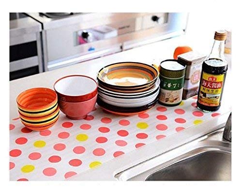 MSA MSA Plastic Non Slip Kitchen Drawer MatShelf Sheet Printed CabinetWardrobe Moisture Pad Table 30 300 cm Liners Sheets Multicolor Household Waterproof NonSlip Paper Roll mat Pack of 1  - Image 5