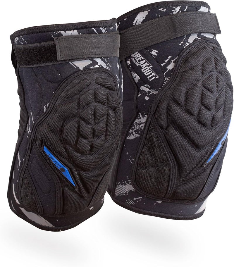 VIRTUE Breakout Knee Pads - Lightweight Multi-Sports Protective Pads with Moisture Wicking Compression Sleeve Liner and High Density 3D Molded Foam for High Impact Protection - Black - Image 5