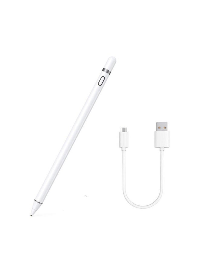 High Tech Smart Stylus Pen For iPad/ Tab/ Mediapad White - Image 1