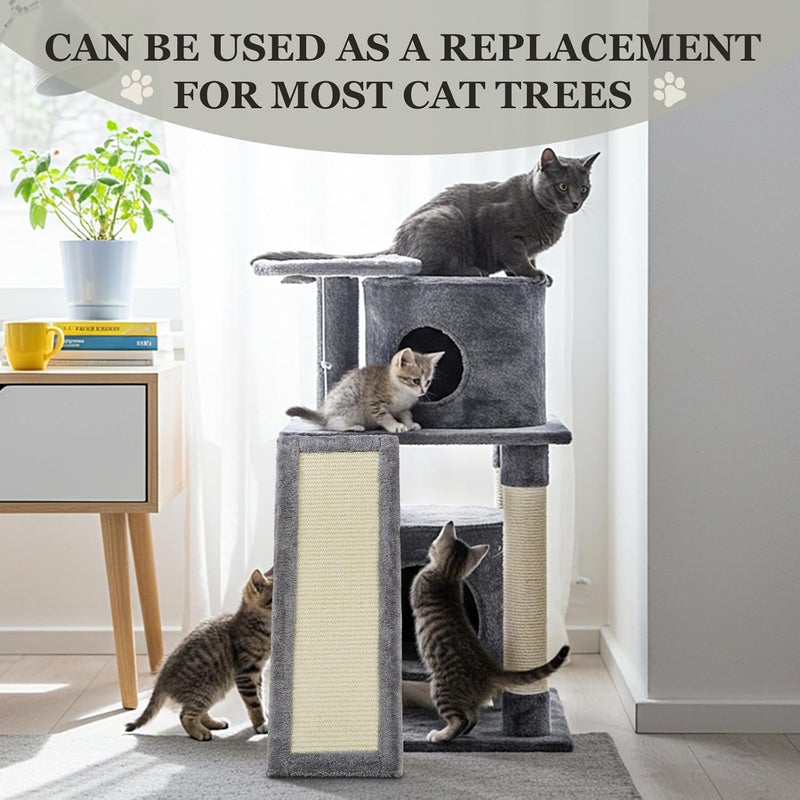 23.8 x 8.5 Inch Cat Tree Tower Accessories Replacement Ladder Sisal Ladder Accessories Sisal Scratching Board for Cat Condo/DIY/Activity Center to Play and Sleep - Image 5