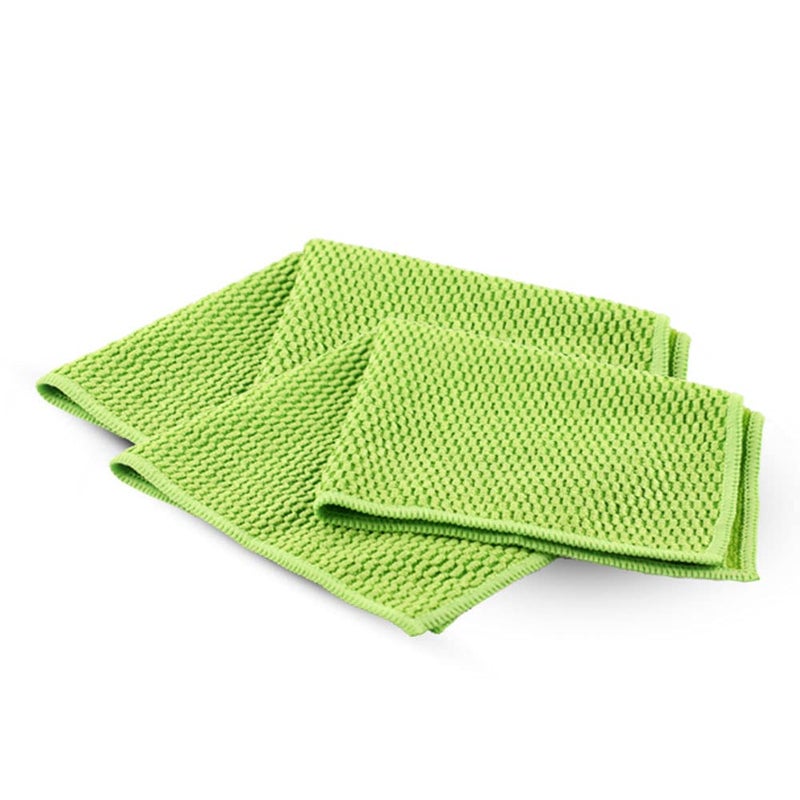Kleeno by Cello Microfiber Dish Cloth Green Pack of 2